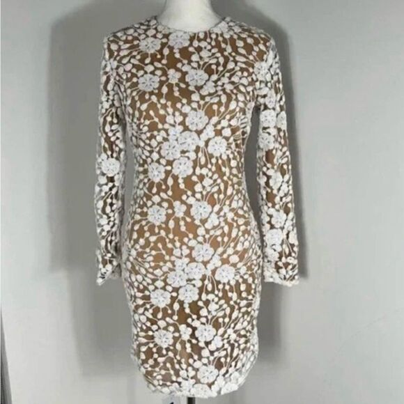 CBR Chic/Boutique/Rose NWT Beaded Sequined Naked Dress, Small Taylor Swift vibes - Picture 14 of 14